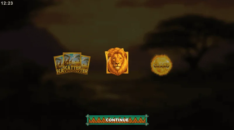 Golden Lion Wild Savanna - loading screen